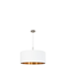 PASTERI Lampa wisząca pojedyncza 53cm biała/miedź