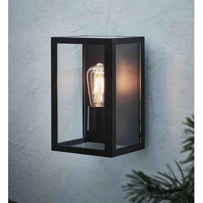PELHAM IP44 Lampa ścienna czarna