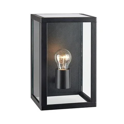 PELHAM IP44 Lampa ścienna czarna