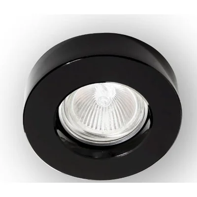 PERLA NERO Lampa wpuszczana czarna