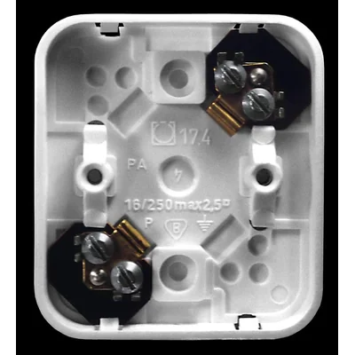 PI Puszka 2-zaciskowa do wyrobów z serii Pi biała