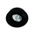 PIO NERO Lampa wpuszczana 9,2cm 8W GU10 IP20 czarna