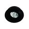 PIO NERO Lampa wpuszczana 9,2cm 8W GU10 IP20 czarna