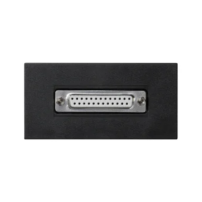 Płytka 90x45mm (2xK45) złącza LPT + wkład, szary grafit