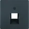 Płytka czołowa do gniazda przyłączeniowego UAE (telefonicznego,komputerowego) - Antracyt aksamit