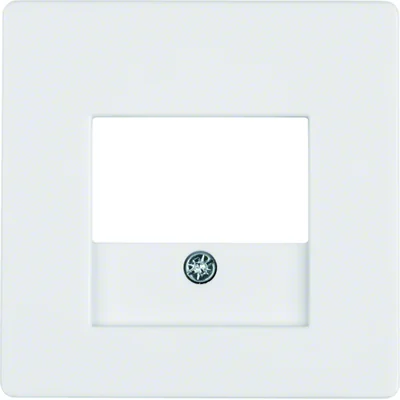 Płytka czołowa do gniazda USB i głośnikowego - Biały aksamit