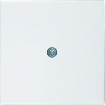 Płytka czołowa do przyłączy kablowych, biały, połysk, B.Kwadrat/S.1/B.3/B.7