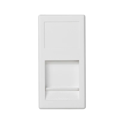Płytka K45/2 1x RJ z osłoną 22,5x45mm INFRA+ czysta biel