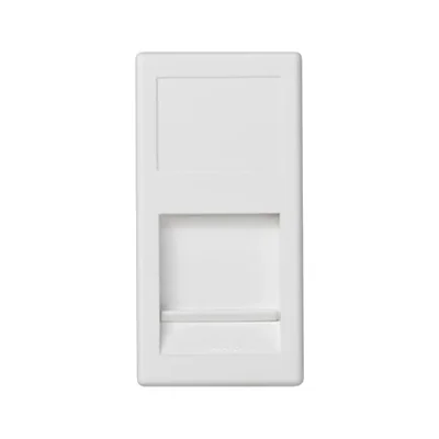 Płytka K45/2 1x RJ z osłoną 22,5x45mm INFRA+ czysta biel