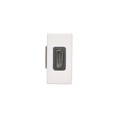 Płytka K45/2 adapter HDMI-HDMI 22, 5x45mm + wkład, czysta biel