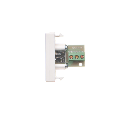 Płytka K45/2 gniazda mini-jack 22, 5x45mm + wkład, zaciski śrubowe