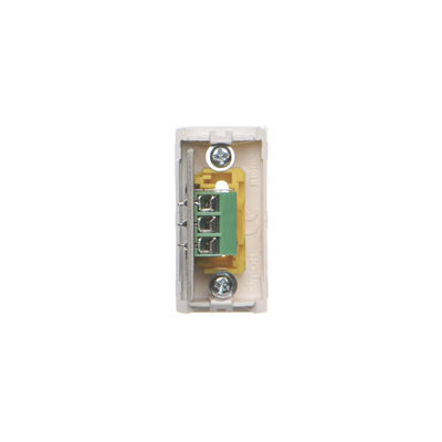 Płytka K45/2 złącz 2x RCA (CINCH) 22,5x45mm + wkłady, zaciski śrubowe