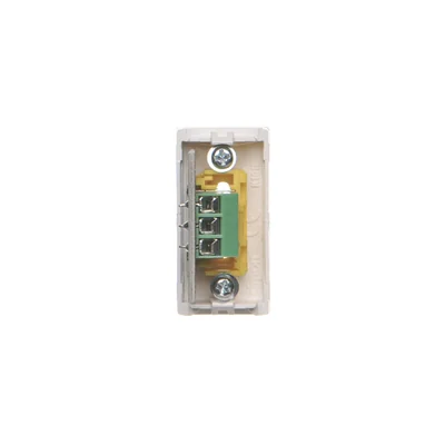 Płytka K45/2 złącz 2x RCA (CINCH) 22,5x45mm + wkłady, zaciski śrubowe