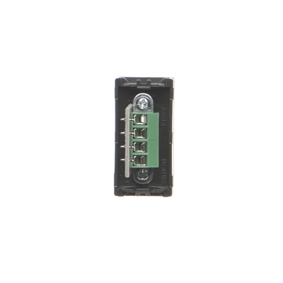 Płytka K45/2 złącza USB typ A żeńskie 22, 5x45mm + gniazdo, szary grafit