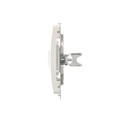 Pokrywa gniazd teleinformatycznych na Keystone płaska podwójna biała