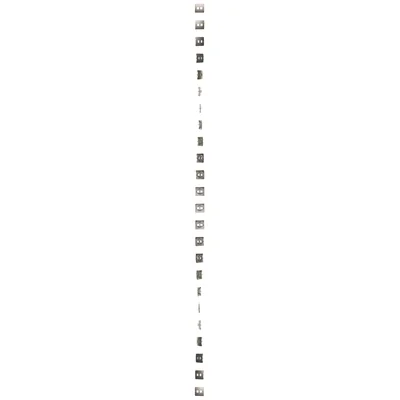 Pokrywa gniazd teleinformatycznych na Keystone płaska podwójna satyna (metalik)