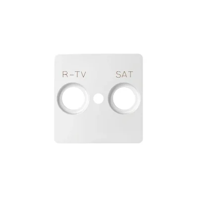 Pokrywa gniazda RTV-SAT biała