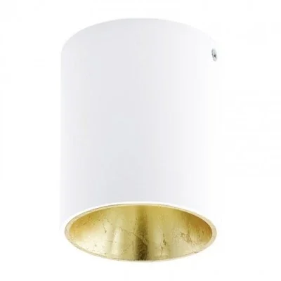 Polasso Lampa sufitowa okrągła biała złota