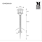 POLE IP44 Lampa stojąca czarna