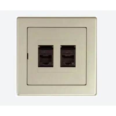 polo Gniazdo komputerowe MOLEX data-gate 45x22,5mm, RJ45, kat. 5E, 1-kr kątowe nieekranowane, biały