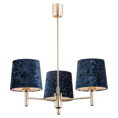 PONTE Lampa wisząca potrójna granatowa
