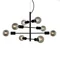 Portel Lampa wisząca ośmiopunktowa 40cm 40W E27 IP20 czarna`