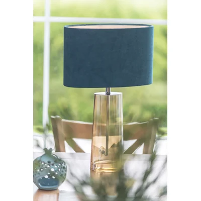 PRATO Lampa stołowa 50cm 60W E27 IP20 niebieska