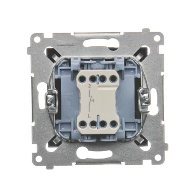 Przycisk "dzwonek" (moduł) 10A 230V szybkozłącza antracyt (metalik)