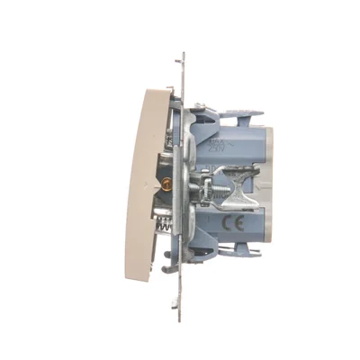 Przycisk "dzwonek" (moduł) 10A 230V szybkozłącza krem