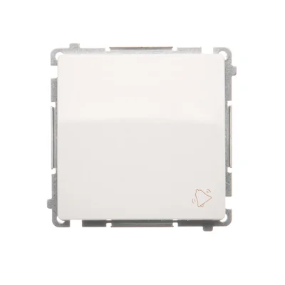 Przycisk dzwonek (moduł) 10A 250V zaciski śrubowe biały