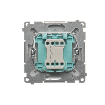Przycisk dzwonek (moduł) 10A 250V zaciski śrubowe inox (metalik)