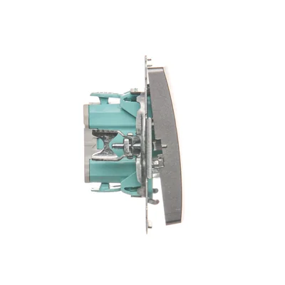 Przycisk dzwonek (moduł) 10A 250V zaciski śrubowe inox (metalik)