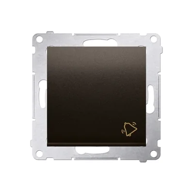 Przycisk "dzwonek" (moduł) 230V, brąz matowy metalik