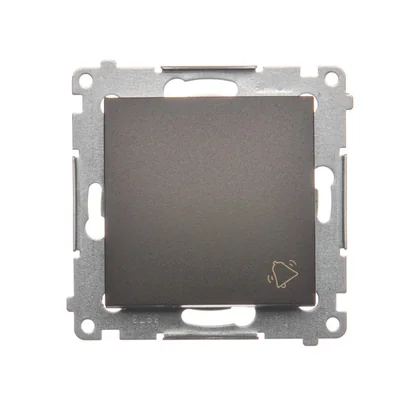 Przycisk "dzwonek" (moduł) 230V, brąz matowy metalik