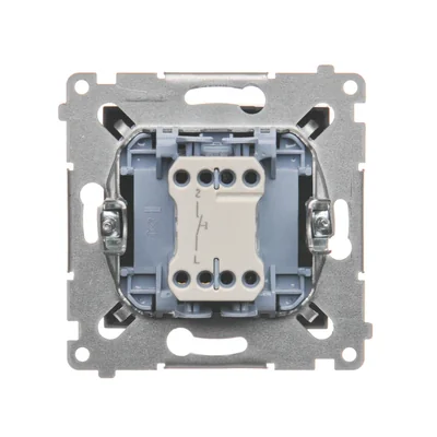 Przycisk "dzwonek" (moduł) 230V, brąz matowy metalik