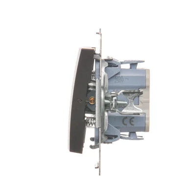 Przycisk "dzwonek" (moduł) 230V, brąz matowy metalik