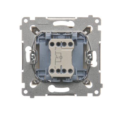 Przycisk "dzwonek" z podświetleniem LED (moduł) 10A 230V szybkozłącza złoty (metalik)