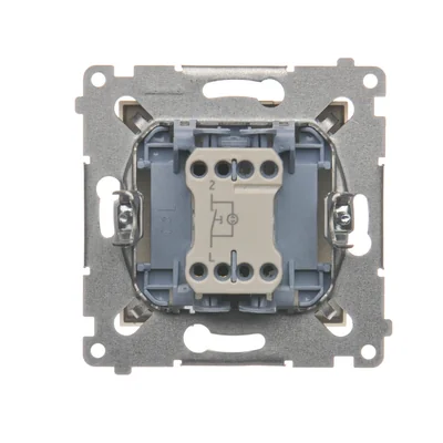 Przycisk "dzwonek" z podświetleniem LED (moduł) 10A 230V szybkozłącza złoty (metalik)