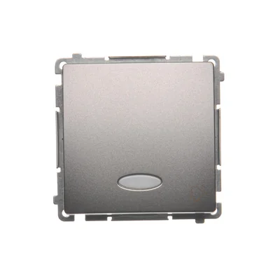 Przycisk dzwonek z podświetleniem (moduł) 10A 250V zaciski śrubowe inox (metalik)