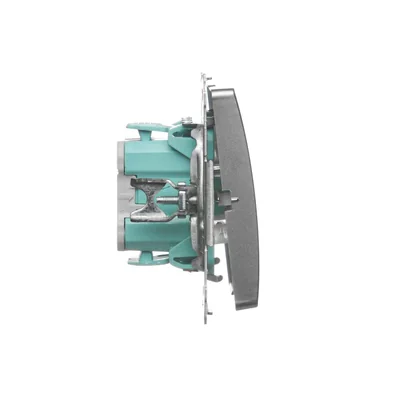 Przycisk "dzwonek" z podświetleniem (moduł) 230V, satyna metalik