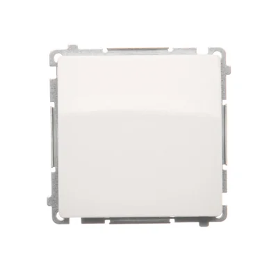 Przycisk pojedynczy zwierny bez piktogramu (moduł) 10A 250V zaciski śrubowe biały