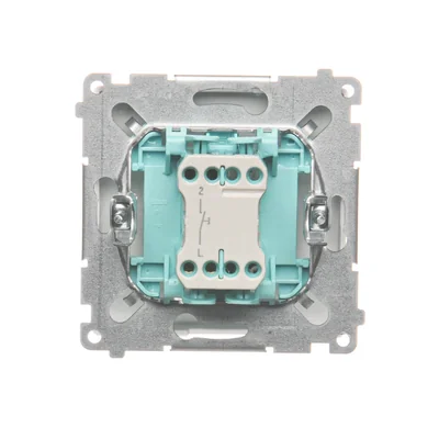 Przycisk pojedynczy zwierny bez piktogramu (moduł) 10A 250V zaciski śrubowe biały