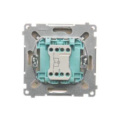 Przycisk pojedynczy zwierny bez piktogramu z podświetleniem (moduł) 230V, beżowy