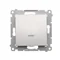 Przycisk pojedynczy zwierny z podświetleniem LED bez piktogramu (moduł) 16A 250V zaciski śrubowe srebrny (metalik)