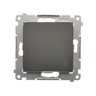 Przycisk "światło" 16AX 250V zaciski śrubowe brąz mat metalizowany