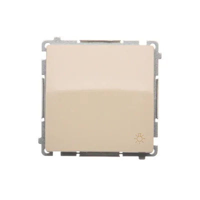 Przycisk światło (moduł) 10A 250V zaciski śrubowe beż