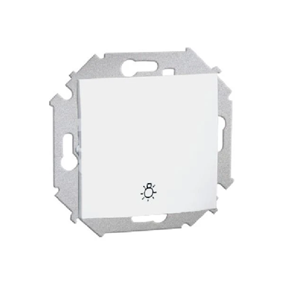 Przycisk "światło" (moduł) 10A 250V zaciski śrubowe biały