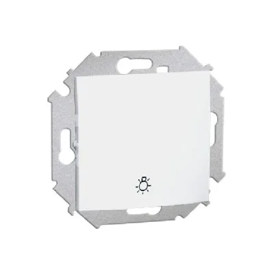 Przycisk "światło" (moduł) 10A 250V zaciski śrubowe biały