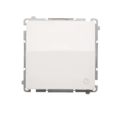 Przycisk światło (moduł) 10A 250V zaciski śrubowe biały