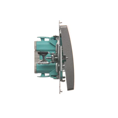 Przycisk "światło" (moduł) 230V, inox metalik